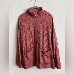 Denim & Co. Tan Rose Casual Jacket